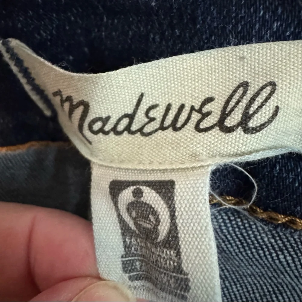 Madewell Mid Rise Kick Out Crop Jeans in Luana Wash Seam Edition Size 30 - Picture 4 of 14